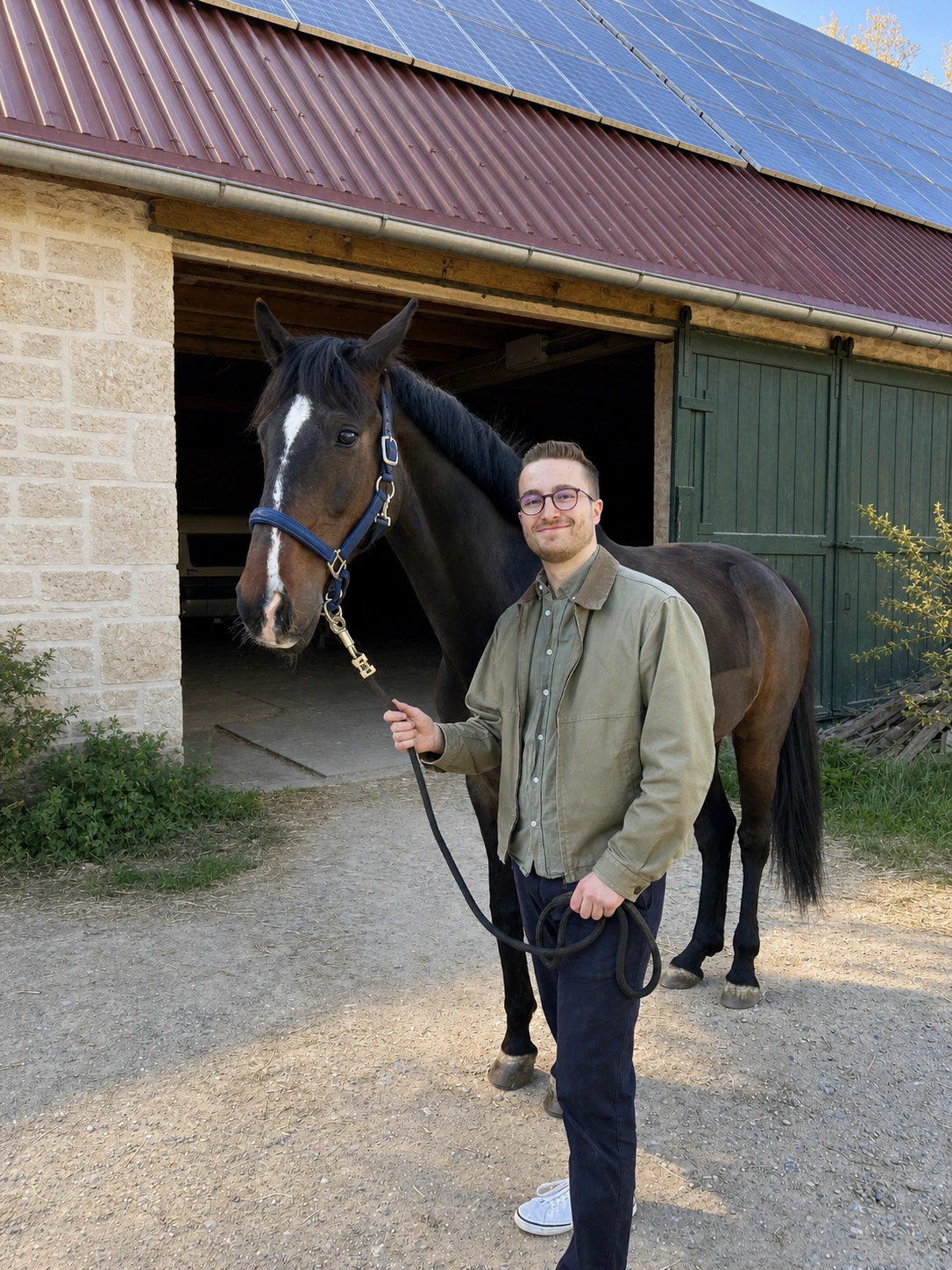Tom Smets mit Pferd